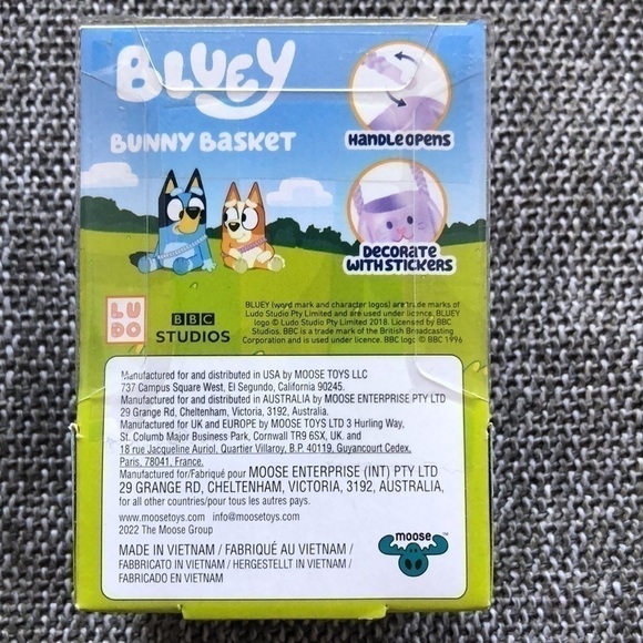 Moose Toys Bluey Easter Bunny Basket Packs Lavender - Picture 7 of 12